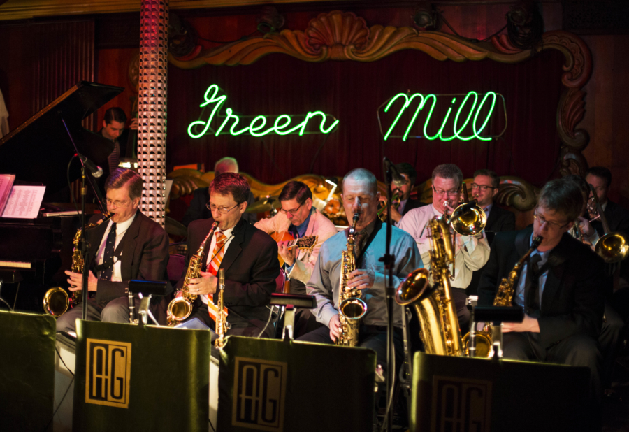 Band playing at Green Mill club in Uptown Chicago