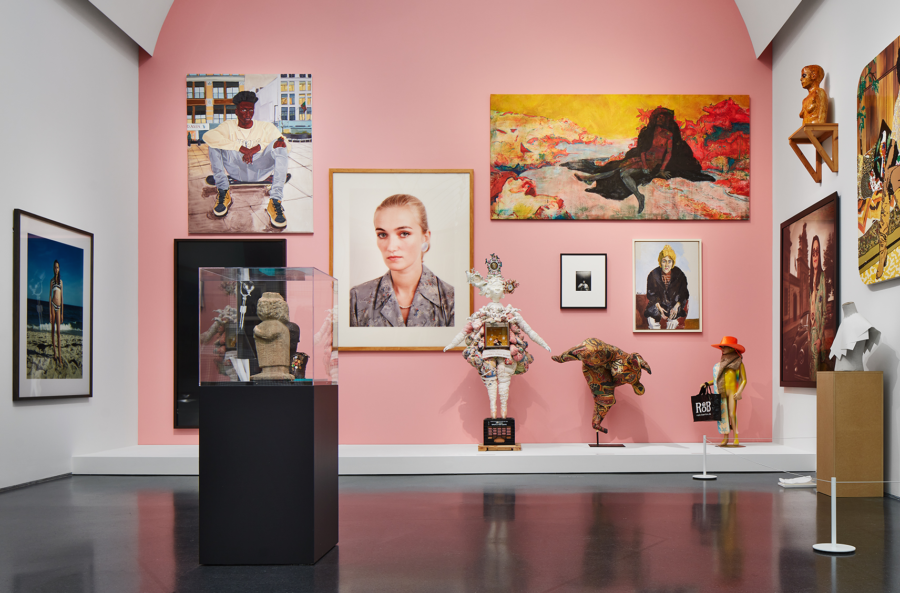 Installation view, Duro Olowu: Seeing Chicago, 2020. Photo: Kendall McCaugherty.