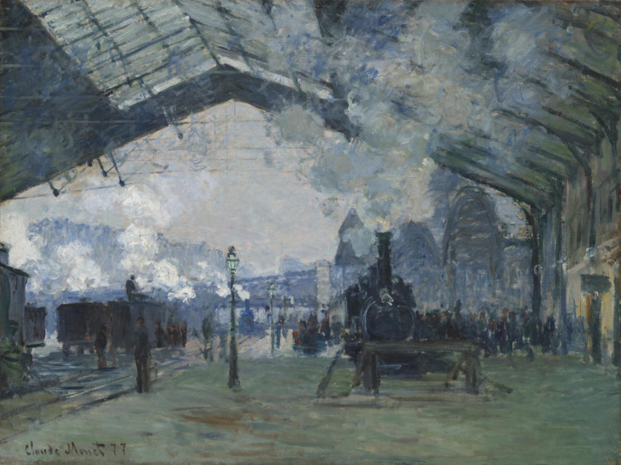 Claude Monet. Arrival of the Normandy Train, Gare Saint-Lazare, 1877. The Art Institute of Chicago, Mr. and Mrs. Martin A. Ryerson Collection.