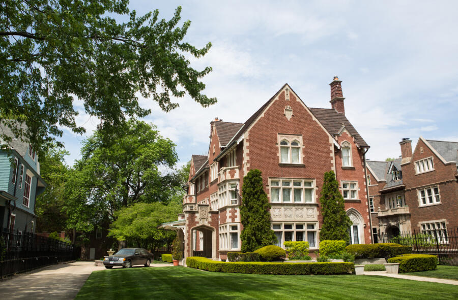 Historic architecture in the Kenwood neighborhood