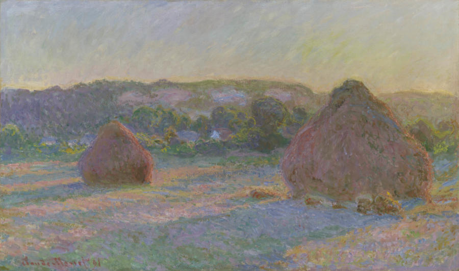 Claude Monet. Stacks of Wheat (End of Summer), 1890:91. The Art Institute of Chicago, Gift of Arthur M. Wood, Sr. in memory of Pauline Palmer Wood.